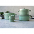 Cocotte Cast Iron Pot 2.2L 20cm Mint - 5