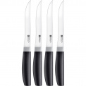 Set of 4 Now S 12cm Steak Knives Black - 1