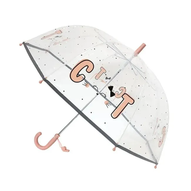 Parasol dziecięcy przezroczysty z gwizdkiem Cat