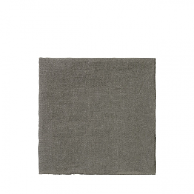 Set of 4 Linen Napkins Lineo Agave Green - 1