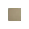 Set of 4 Softleather Cup Coasters 10x10cm Sandstone - 1