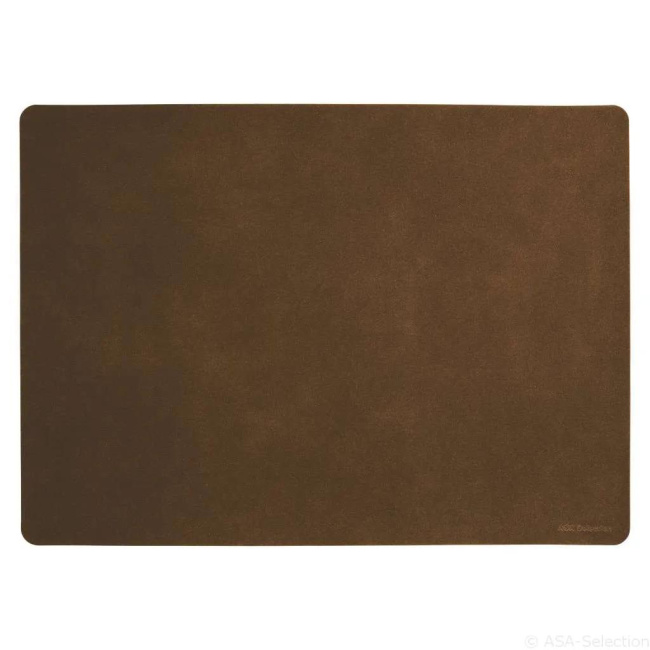 Softleather Placemat 46x33cm Dark Sepia