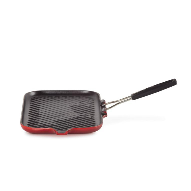 Cast Iron Steak Pan 36x21cm Cherry