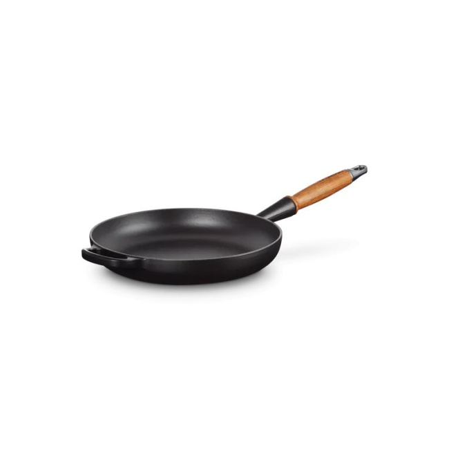 Matte Black Cast Iron Pan 26cm
