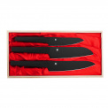 Set of 3 Satake Black Knives - 1