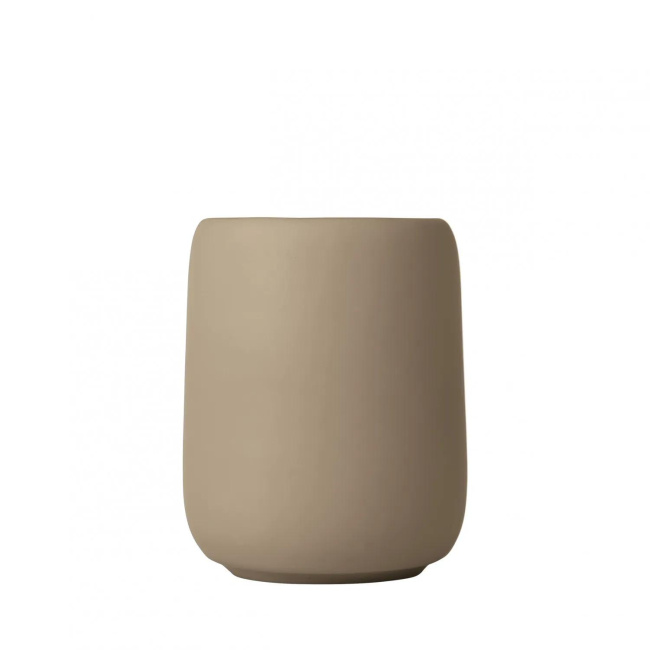 Sono Toothbrush Cup 10.7x8.6cm Tan