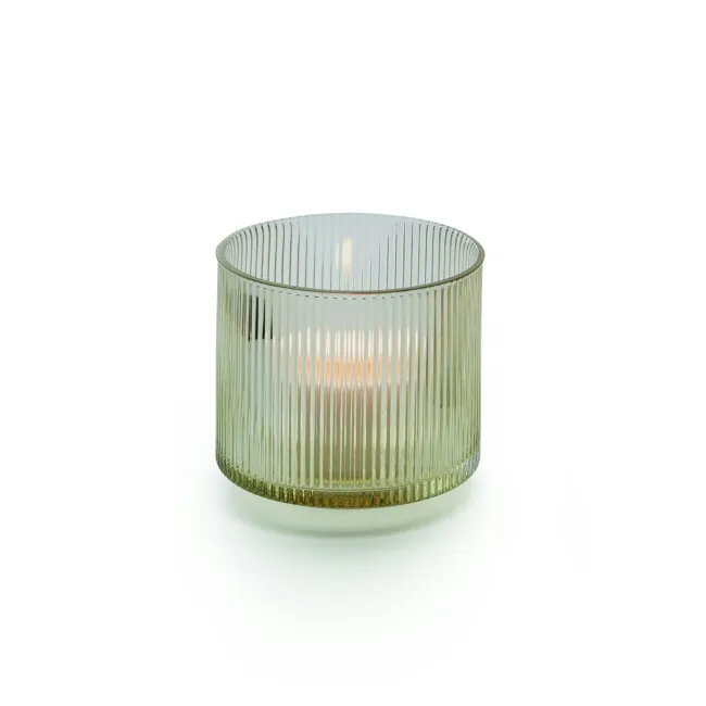 Line Candle Holder S Lime