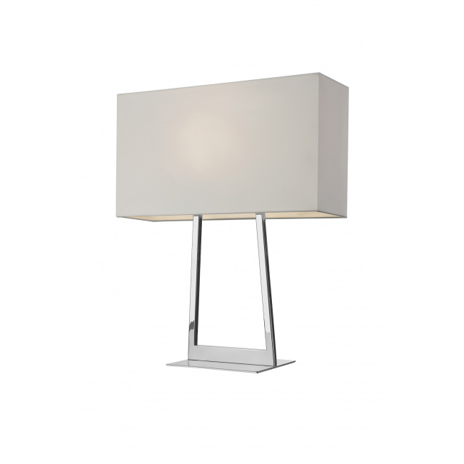 Lampa stołowa Lyon 52x14x45cm biała (max.60W)