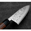 Nóż Shirogami Satin Damascus 16,5cm Deba  - 2