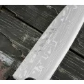 Nóż Shirogami Satin Damascus 18cm Funayuki - 4