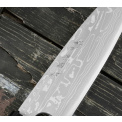 Nóż Shirogami Satin Damascus 18cm Funayuki - 2