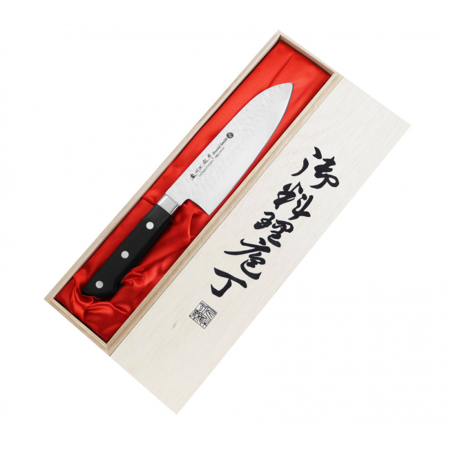Nóż Noushu 17cm Santoku w drewnianym pudełku