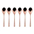 Set of 6 Espresso Spoons Venezia PVD Copper - 1