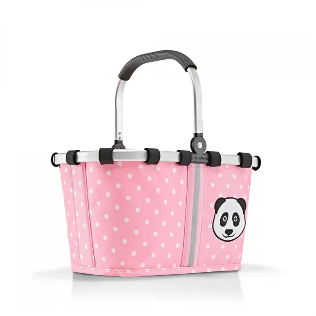 Carrybag Kids 5L Panda Dots Pink Basket - 1