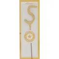 Zimne ognie Mini Cyfra 5 Gold (1szt.) - 1