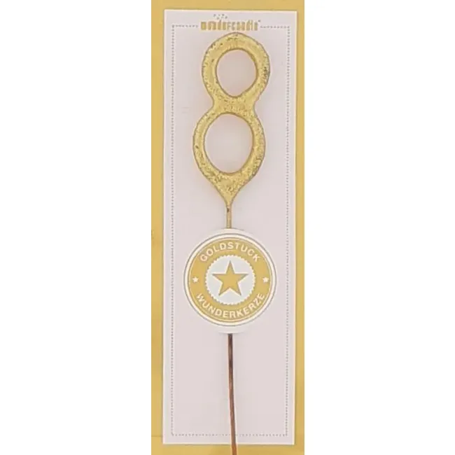 Zimne ognie MIni Cyfra 8 Gold (1szt.)