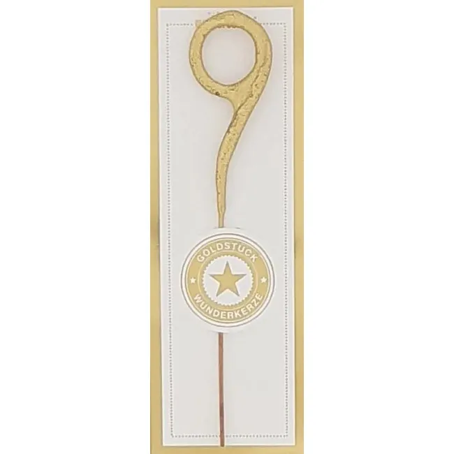 Zimne ognie Mini Cyfra 9 Gold (1szt.)