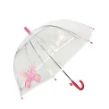 Transparent Children's Umbrella with Butterfly Whistle - 4