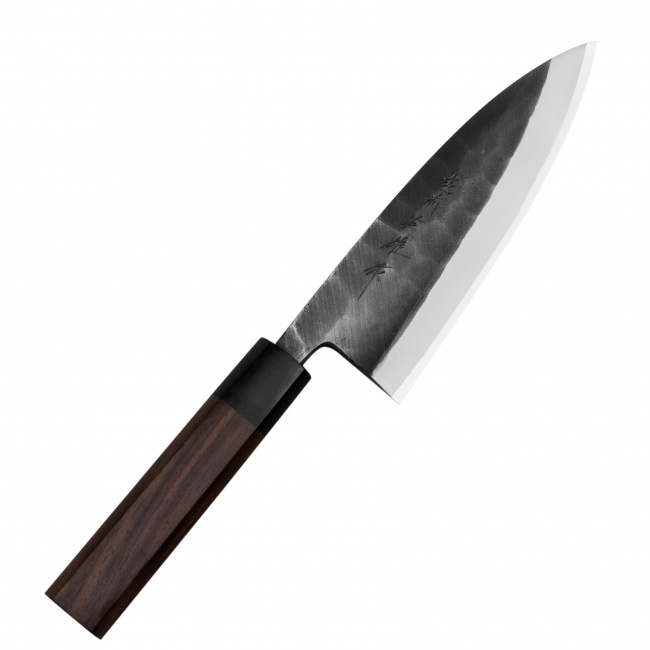 Nóż Shirogami Black Oktagon 16,5cm Deba - 1