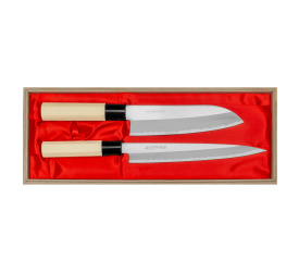Zestaw 2 noży Yoshimitsu Santoku+Sashimi