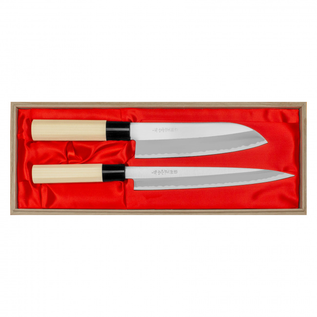 Set of 2 Yoshimitsu Knives Santoku + Sashimi - 1