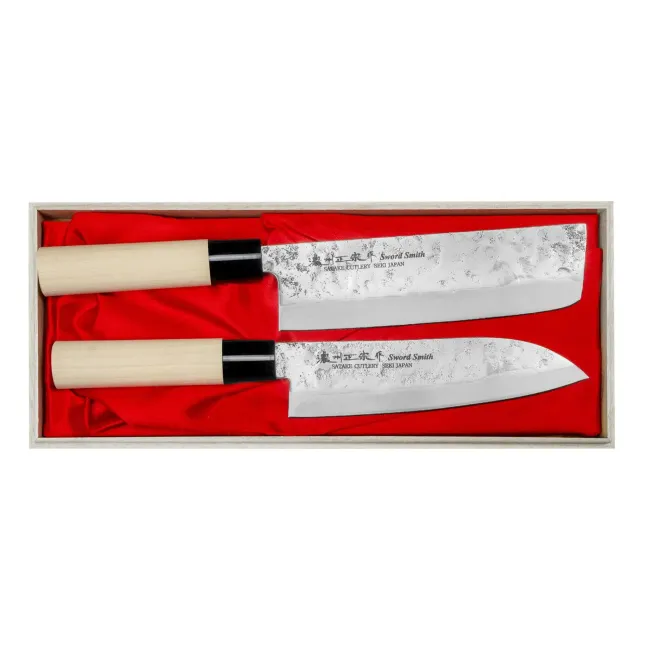 Zestaw 2 noży Nashiji Natural Santoku+Nakiri