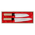 Set of 2 Magaroku Saku Knives Chef's Knife + Santoku - 1