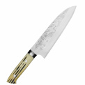 Nóż SRS-13 róg jeleni 18cm Santoku ręcznie kuty - 1