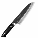 Nóż Aogami Super 18cm ręcznie kuty Santoku - 1