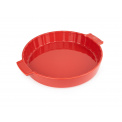 Naczynie ceramiczne Appolia 28x4,5cm do tarty czerwone