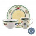 French Garden Breakfast Set for 6 (18 pieces)