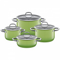 Passion Green 8-Piece Cookware Set - 1