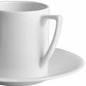 Jasper Conran White Espresso Cup with Saucer 90ml - 4