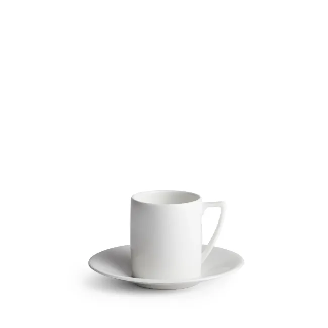 Jasper Conran White Espresso Cup with Saucer 90ml