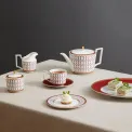 Renaissance Red Tea Cup with Saucer 250ml - 5