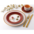 Renaissance Red Tea Cup with Saucer 250ml - 4