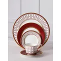 Renaissance Red Tea Cup with Saucer 250ml - 3