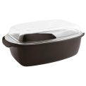 Rock'n'Rose Roasting Pan 32x21cm Black - 1