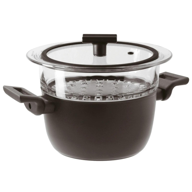 Titan Pro Double Pot 20cm 3.1l + Steamer Insert