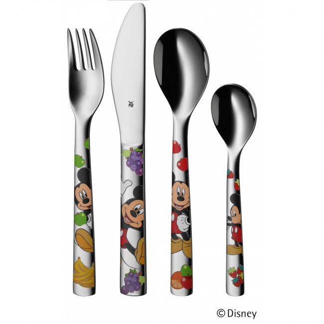 Micky Mouse 4-Piece Children's Cutlery Set