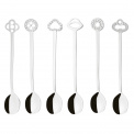 Set of 6 Oriental Party Spoons - 1