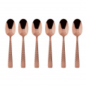 Set of 6 Espresso Spoons Cortina PVD Copper - 1