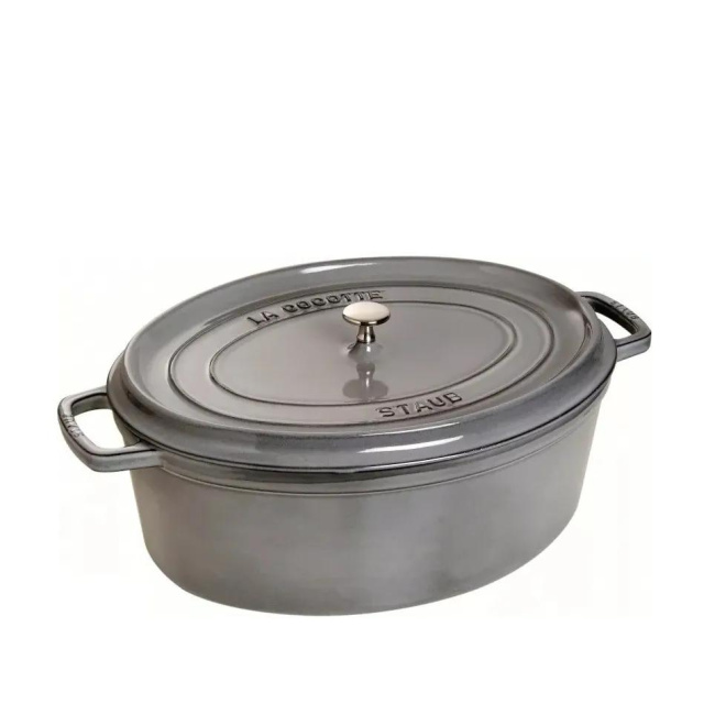 Cast Iron Oval Cocotte Roaster 4.2L 29cm Graphite (Grade II)