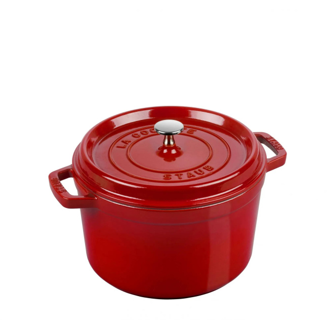 Garnek żeliwny Cocotte 24cm 4,8l czerwony (II gatunek)