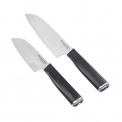 Set of 2 Classic Knives 12.5+18cm Santoku
