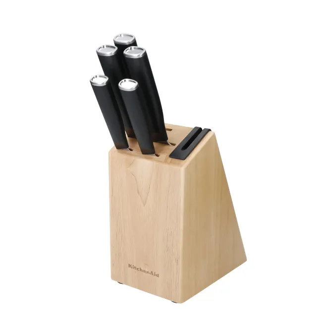 Set of 5 Classic Knives in Block - 1