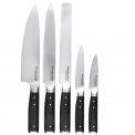 Set of 5 Gourmet Knives in Block - 4