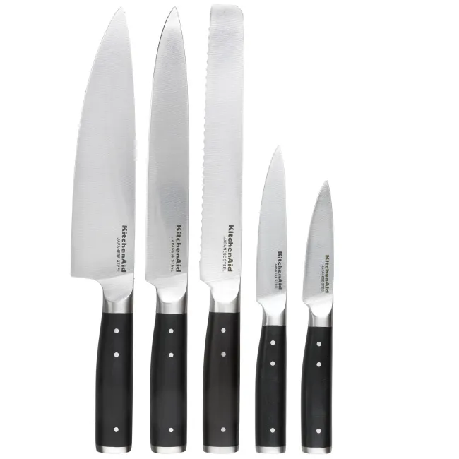 Set of 5 Gourmet Knives in Block