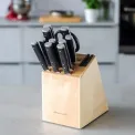 Set of 10 Knives + Scissors in Block with Sharpener - 7