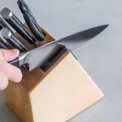 Set of 10 Knives + Scissors in Block with Sharpener - 9